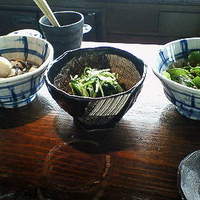 ダイナミックキッチン＆バー 燦 大阪店 - 小芋の煮付け・水菜・サラダ
