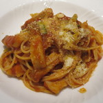 プレゼンテ スギ - (2016年2月)自家製ベーコンとレタスのアマトリチャーナ