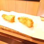 秋田 てんぷら みかわ - 筍