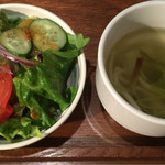 PASTA MARCHE AW kitchen's - マルシェセット390円。これにドリンクがつきます。2016.2撮影