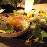 くろぎ - 造り盛り合わせ。