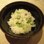 くろぎ - うすい豆のごはん。