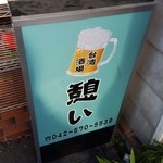 Taiwan Sakaba Sankyuu - 201602看板(屋号が違うのは前の店の…？)