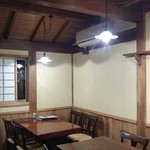 手打そば 車家 - テーブル席2