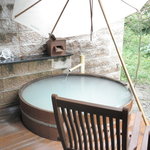 月の花 梟 - 部屋の露天風呂