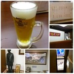 Tamatsukuri Onsen Yunosuke No Yado Chourakuen - 到着後にお風呂に浸かったら、ルービーですよね♪（ラウンジで）