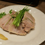 大島や - 16/2月茹で豚と芽ねぎのコラボレーション