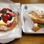 ゴントラン シェリエ - デニッシュ3フリュイルージュとイチゴのデニッシュオムレット