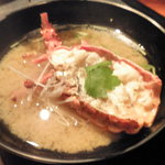 月の花 梟 - 伊勢海老の頭の味噌汁