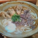 踊るうどん - 肉まいたけ天温玉うどん