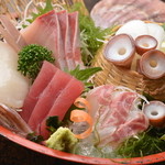 だんまや水産 - 料理写真:本日の鮮魚お任せ5種盛合せ