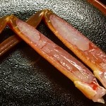 せきのや - 蟹刺
      スゲ〜綺麗な蟹刺だナ〜！