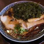 鶴亀 - 熟成醤油ラーメン＋岩のり780円＝16年2月
