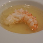 レンゲ - 赤座海老　金華ハムのコンソメで