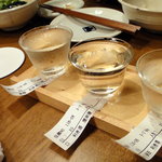 Torafuku - 「黒龍」利き酒セット1050円！黒龍＋2種類チョイスできますので、オススメ！