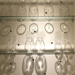 リストランテ サクラ - グラスが綺麗～
      ハートのもよう。