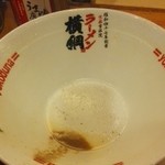 Ramen Yokoduna - 食べ終わった器