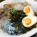 Nanchattei - 高菜ラーメン＋煮卵