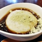 昭和屋 そば琳 - そばプリン（黒ミツときな粉） 200円