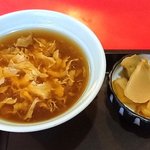 聚幸園 - 聚幸園 ＠板橋本町 日替り定食に付くスープと搾菜