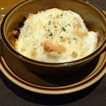 熟成神戸牛プレミアム 听 - ＊温前菜
      ・鱈の白子と熟成牛ミートソースグラタン