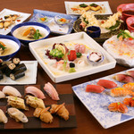 Esakasushibaru Ouesuto - 王道の鮨を楽しむ【江戸前鮨コース】や鮨バルならでは盛りだくさんの【鮨バルコース】などのコース料理もございますっ♪