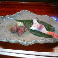 天ぷら 松 - 松・昆布〆のお肉・海老