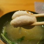 日本料理 たかむら - トラフグの白子・・デカイ。