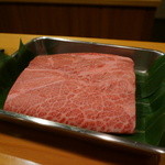 日本料理 たかむら - 秋田錦牛のミスジ