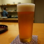 日本料理 たかむら - 生ビール ガージェリーエステラ・・秋田ではたかむらさんでだけ飲めるとのこと。