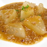 清粥小菜　明 - 源助大根の豚そぼろあんかけ