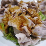 清粥小菜　明 - もち豚しゃぶしゃぶの中国醤油がけ