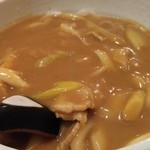 でら打ち - カレーうどん中盛り