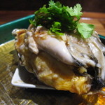 清粥小菜　明 - 仙鳳趾産牡蠣の料理〜下には牡蠣の旨味をたっぷり吸い込んだオムレツを〜