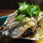 清粥小菜　明 - 仙鳳趾産牡蠣の料理〜下には牡蠣の旨味をたっぷり吸い込んだオムレツを〜