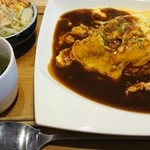 カフェ ヒラク - ふわふわ玉子のオムライスセット