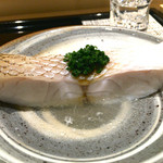 鮨 ます田 - 2016/2_白甘鯛（白川）の酒蒸し。