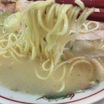 中華そば 高安 - 麺アップ