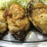 とんかつ 万平 - カキバター焼き定食（アップ）