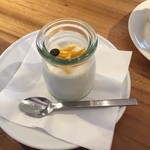 秀一楼 - パンナコッタ

オレンジの皮とコーヒー豆のアクセントがいい感じです！