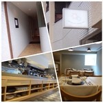 食堂セゾンドール - 高宮通りに面した瀟洒な外観。
      
      通路の向こうにドアがあり、店内は明るくオープンキッチンが目を引きます。