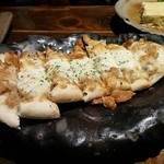 まこ家 - ナンのガーリック焼き♪