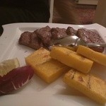 Trattoria Al Cavallino - グリルドビーフとポレンタ