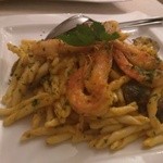 Trattoria Al Cavallino - 海老と短いパスタかぼちゃソース