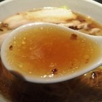 宗家一条流 がんこラーメン十八代目 - スープアップ。