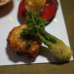 つる幸 - トリュフの薩摩揚げとタラの芽の天ぷら