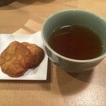 太閤うどん - 食後のお茶と菓子