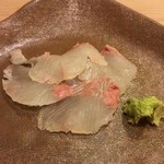 うを徳 - 明石 平目（刺身）