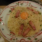 鎌倉パスタ - 厚切りベーコンのカルボナーラ