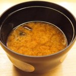 鮨 一新 - 【'16/03/01撮影】一新すし会席 3240円 のしじみの味噌汁